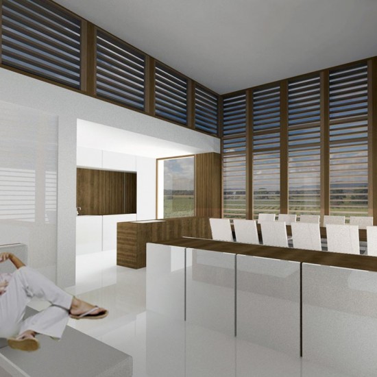 Interiores en cocina de nueva construcción