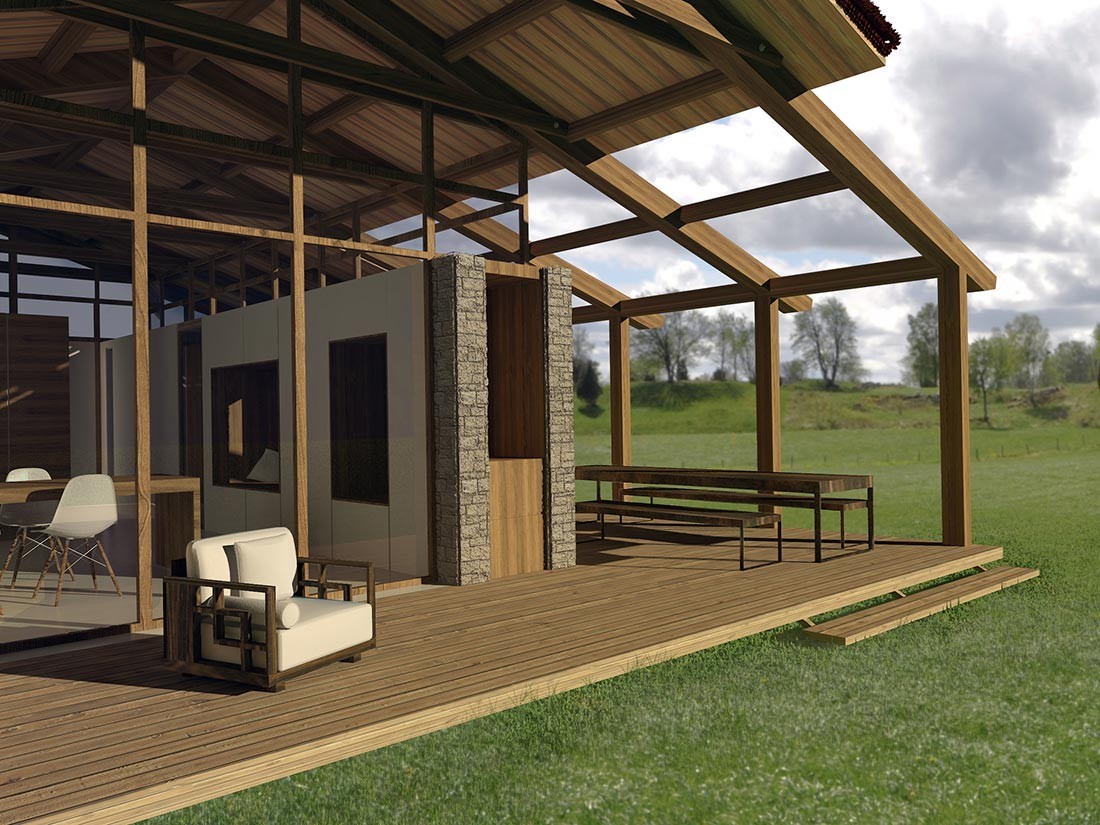 Casa ecológica de madera modular, en Castilla y León